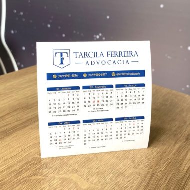 CALENDÁRIO DE MESA